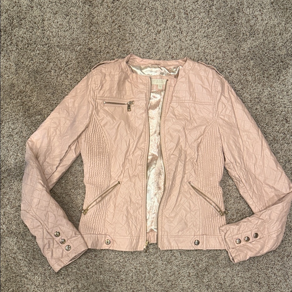 Guess Women's Light Pink Bomber Jacket